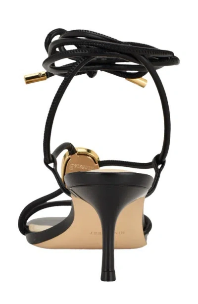 Nine West Greska Ankle Wrap Sandal In Black