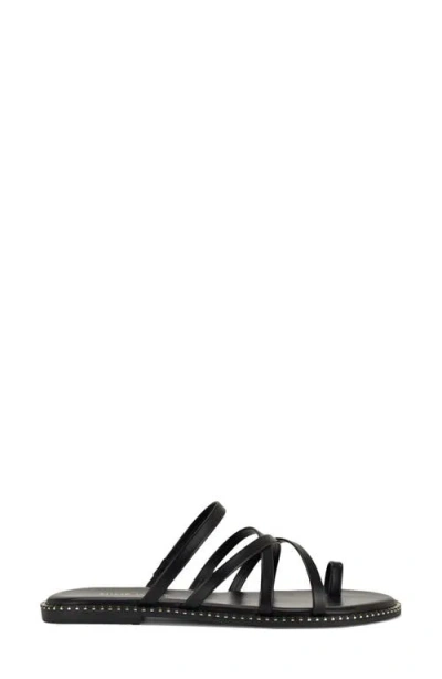 Nine West Digen Toe Loop Sandal In Black