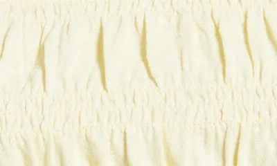 Madewell Sachi Smocked Tank Sheer Pineapple In Yellow