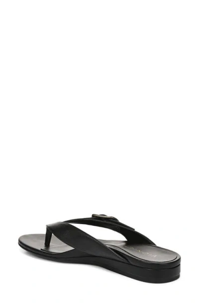 Vionic Grove Toe Post Sandal In Black