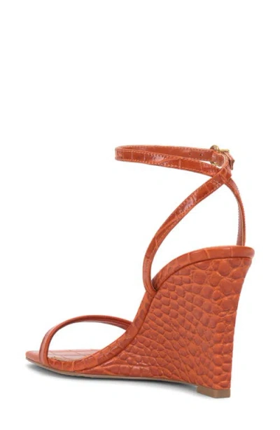 Vince Camuto Ambee Ankle Strap Wedge Sandal In Blue