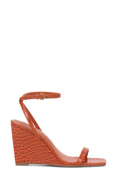 Vince Camuto Ambee Ankle Strap Wedge Sandal In Blue