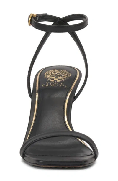 Vince Camuto Ambee Ankle Strap Wedge Sandal In Black