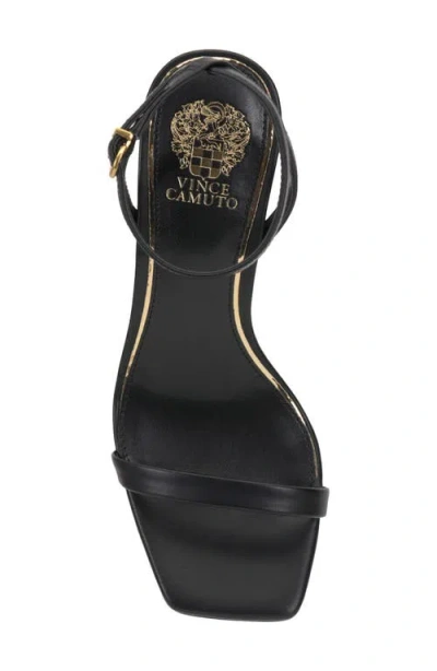 Vince Camuto Ambee Ankle Strap Wedge Sandal In Black