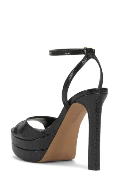 Vince Camuto Lumary Ankle Strap Platform Sandal In Black