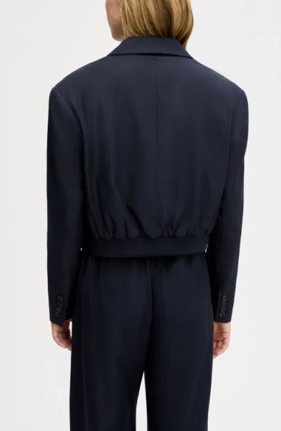 Sam Edelman Crop Blazer In Blue