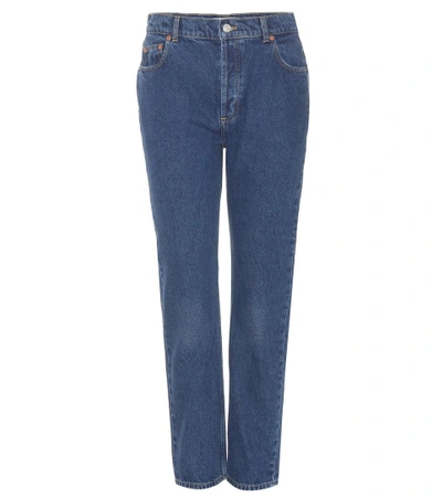 Balenciaga Cropped Jeans In Blue