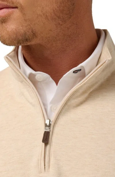 Mizzen + Main Mizzen+main Kpi Quarter Zip Pullover In Brown