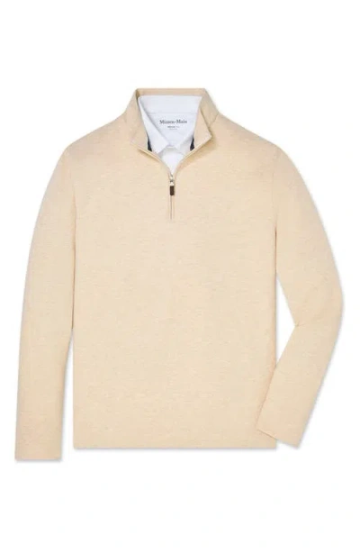 Mizzen + Main Mizzen+main Kpi Quarter Zip Pullover In Brown