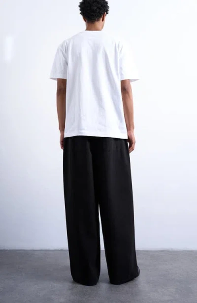 Topman Herringbone Pants In Black