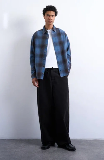 Topman Herringbone Pants In Black