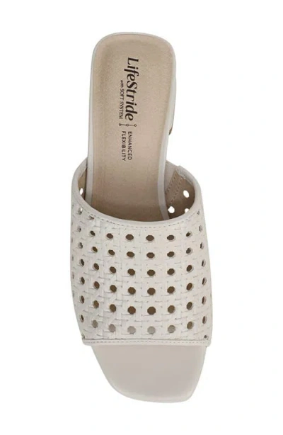 Lifestride Wide Width Colette Sandal In White