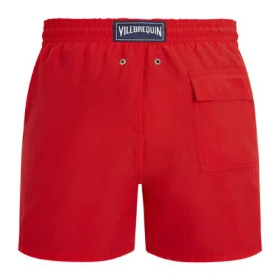 Vilebrequin Solid Swim Trunks In Red