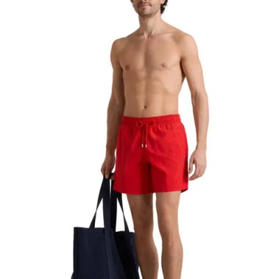 Vilebrequin Solid Swim Trunks In Red