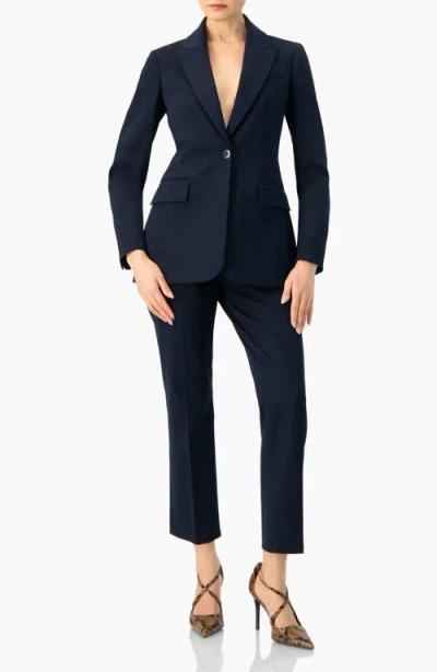 Ivonne Single-button Blazer In Blue