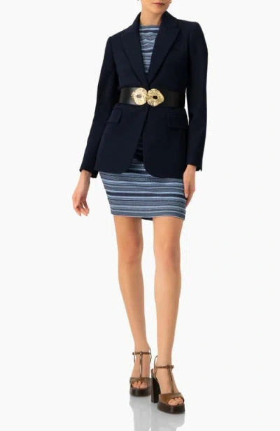 Ivonne Single-button Blazer In Blue