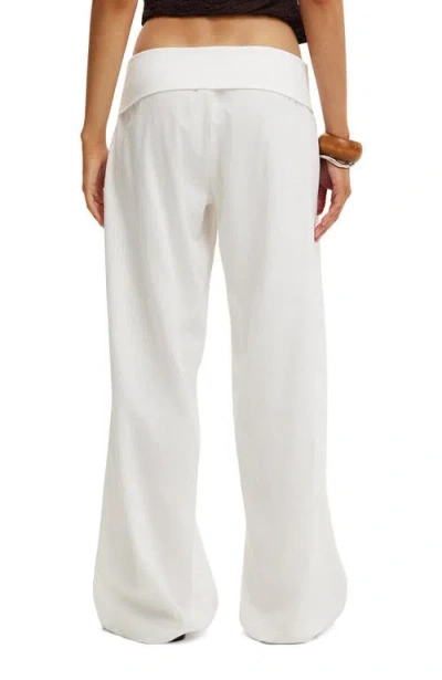 Cotton On Haven Fold Over Pant In White