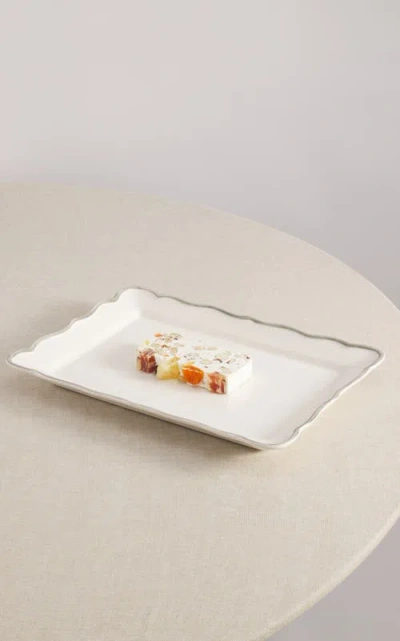 Maison Madison Home Rectangular Platter 15,4'' X 11'' In White