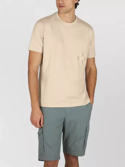 Paul & Shark Cotton Jersey T-shirt With Embroidery In Neutral