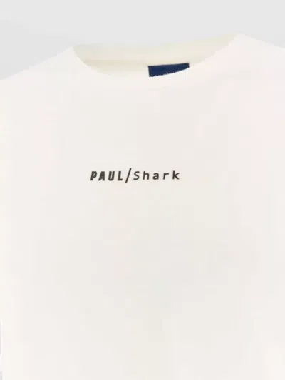 Paul & Shark Lightweight Cotton Jersey T-shirt With Print In White