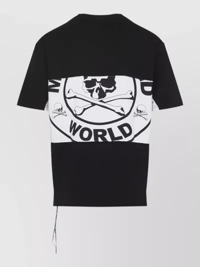 Mastermind Japan Mastermind World Horizontal Blocked Mini Short Sleeve Tee In Black