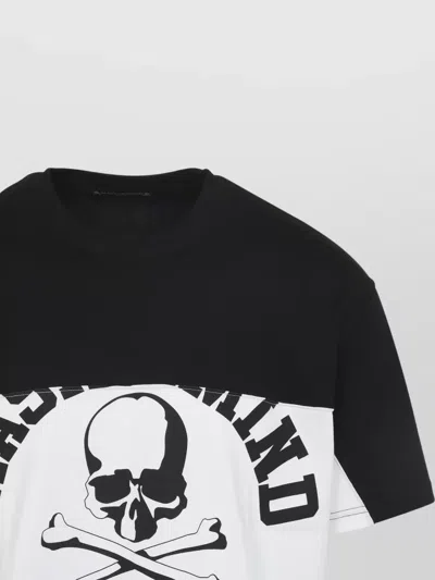 Mastermind Japan Mastermind World Horizontal Blocked Mini Short Sleeve Tee In Black