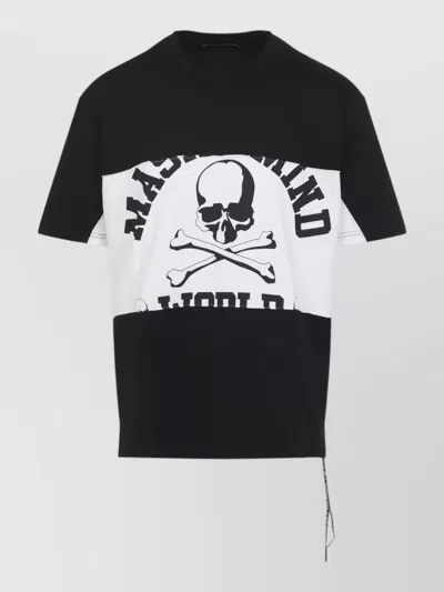 Mastermind Japan Mastermind World Horizontal Blocked Mini Short Sleeve Tee In Black
