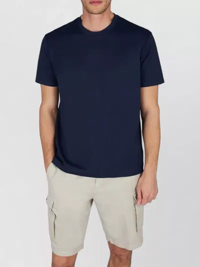 Paul & Shark Lightweight Cotton Jersey T-shirt With Print In Blue