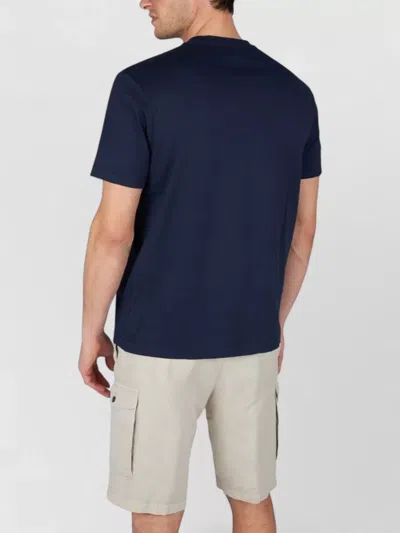 Paul & Shark Lightweight Cotton Jersey T-shirt With Print In Blue