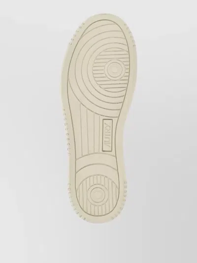 Autry 'medalist' White Low Top Sneakers With Logo Patch On Tongue And Side In Leather Blend Woman