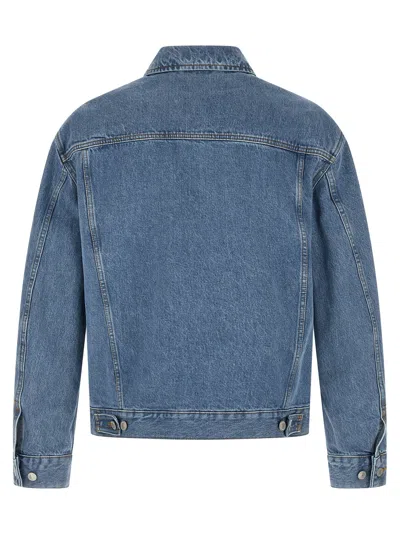 Dries Van Noten Light Blue Solid Jackets In Blue