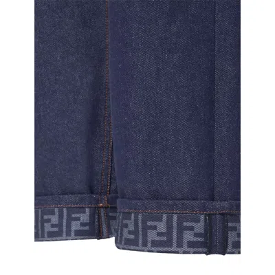 Fendi Long Jeans In Blue