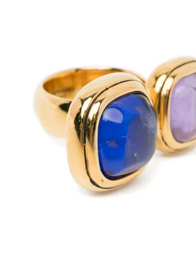 Goossens Renaissance Double Ring In Blue