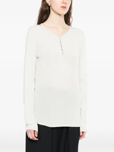 Open Yy Hooked T-shirt In White