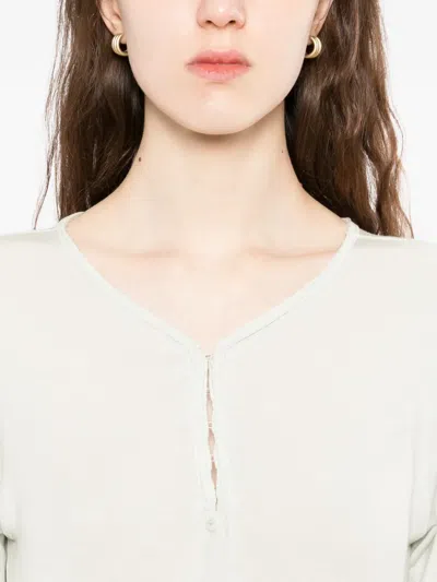 Open Yy Hooked T-shirt In White