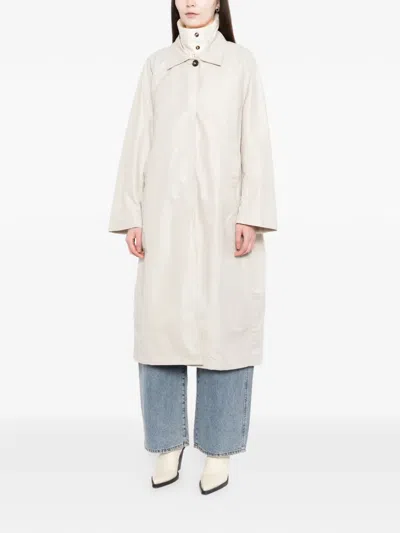Ych Single-breasted Coat In White