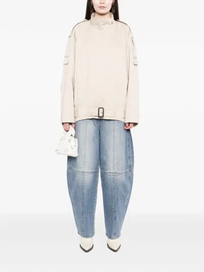 Ych Belted Jacket In White