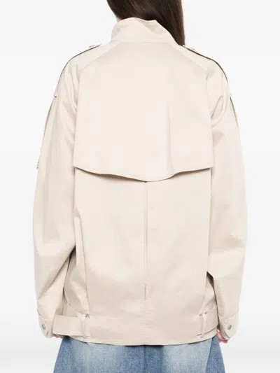 Ych Belted Jacket In White