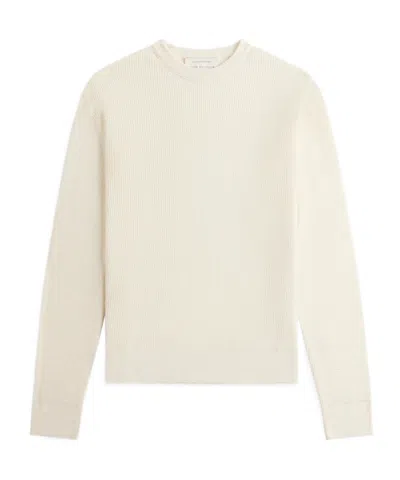 Studio Nicholson Sophisticated Parchment Knit Sweater For Men In Neutral