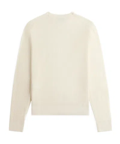 Studio Nicholson Sophisticated Parchment Knit Sweater For Men In Neutral