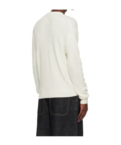 Studio Nicholson Sophisticated Parchment Knit Sweater For Men In Neutral