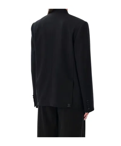 Dries Van Noten Sophisticated Wool Blend Jacket For Women In Black