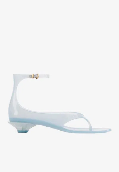 Chloé Chloe Women Pastel Light-blue Tpu Chloe Jelly Thong Sandals In Blue