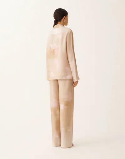 Fabiana Filippi Printed Pyjama-style Shirt In Neutral