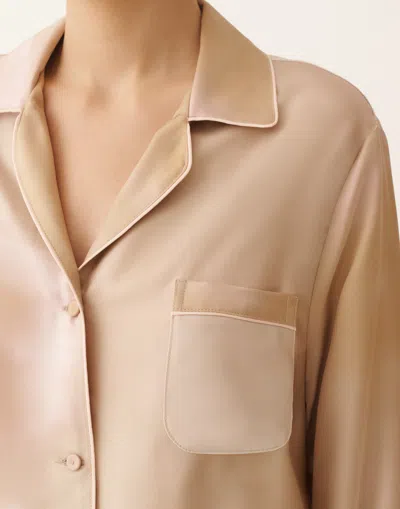 Fabiana Filippi Printed Pyjama-style Shirt In Neutral