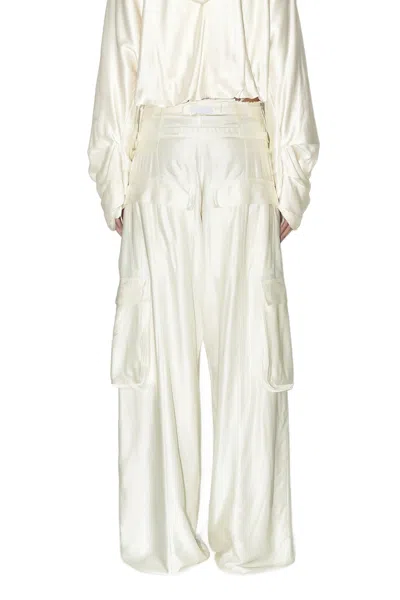 Nvl-garde Double Layer Cargo Pants In White