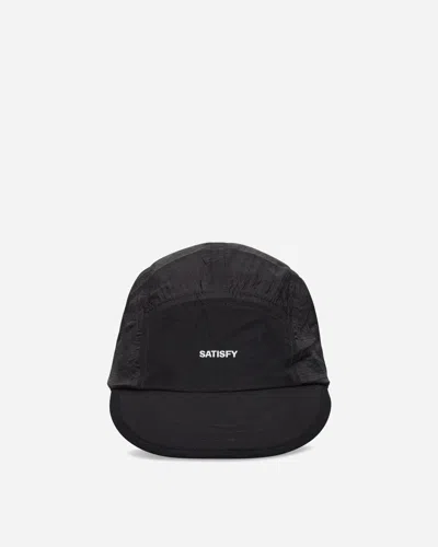 Satisfy Logo-print Adjustable Cap In Black