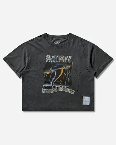 Satisfy Mothtech Graphic-print T-shirt In Black
