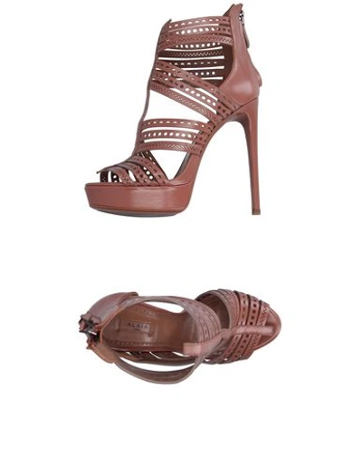 Alaïa Sandals In Skin Color