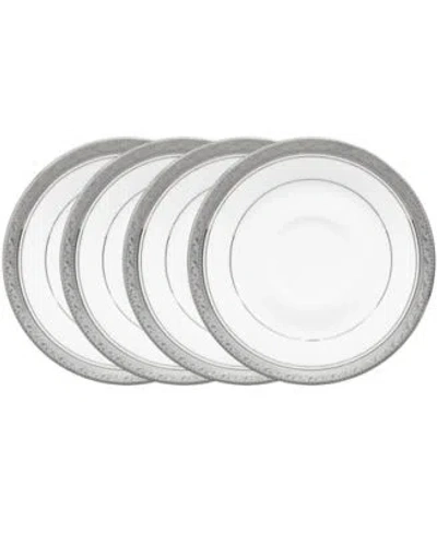 Noritake Crestwood Platinum Dinnerware Collection In White